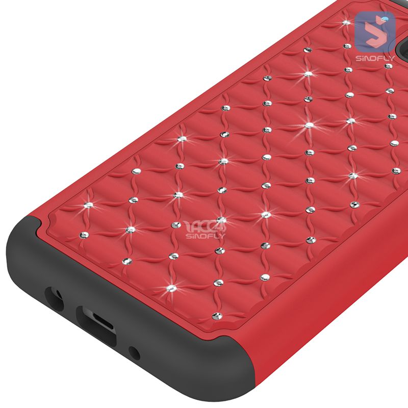 Bling Silicon TPU PC Combo Case for SAMSUNG Galaxy J7 (2017) / J7 POP